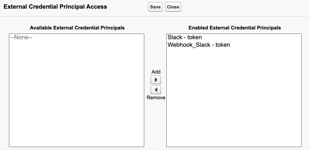 Enabling Slack Webhook Workflows - Permission Set